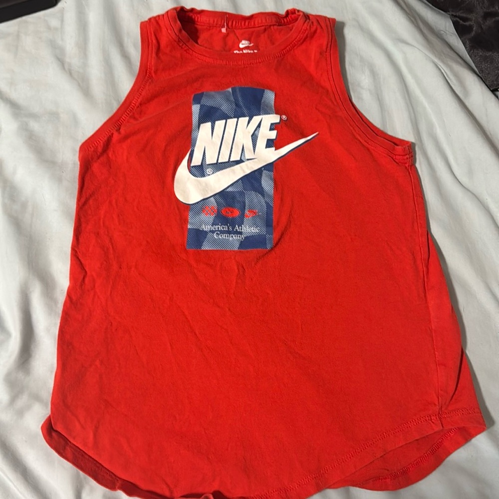 The Nike Tee size, large girls. Cats & jack girls jean shorts. L 10/12